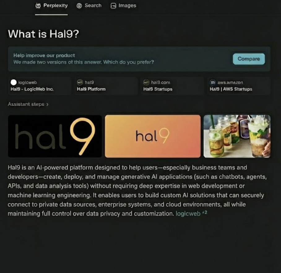 Hal9 Perplexity Answer Before Optimization